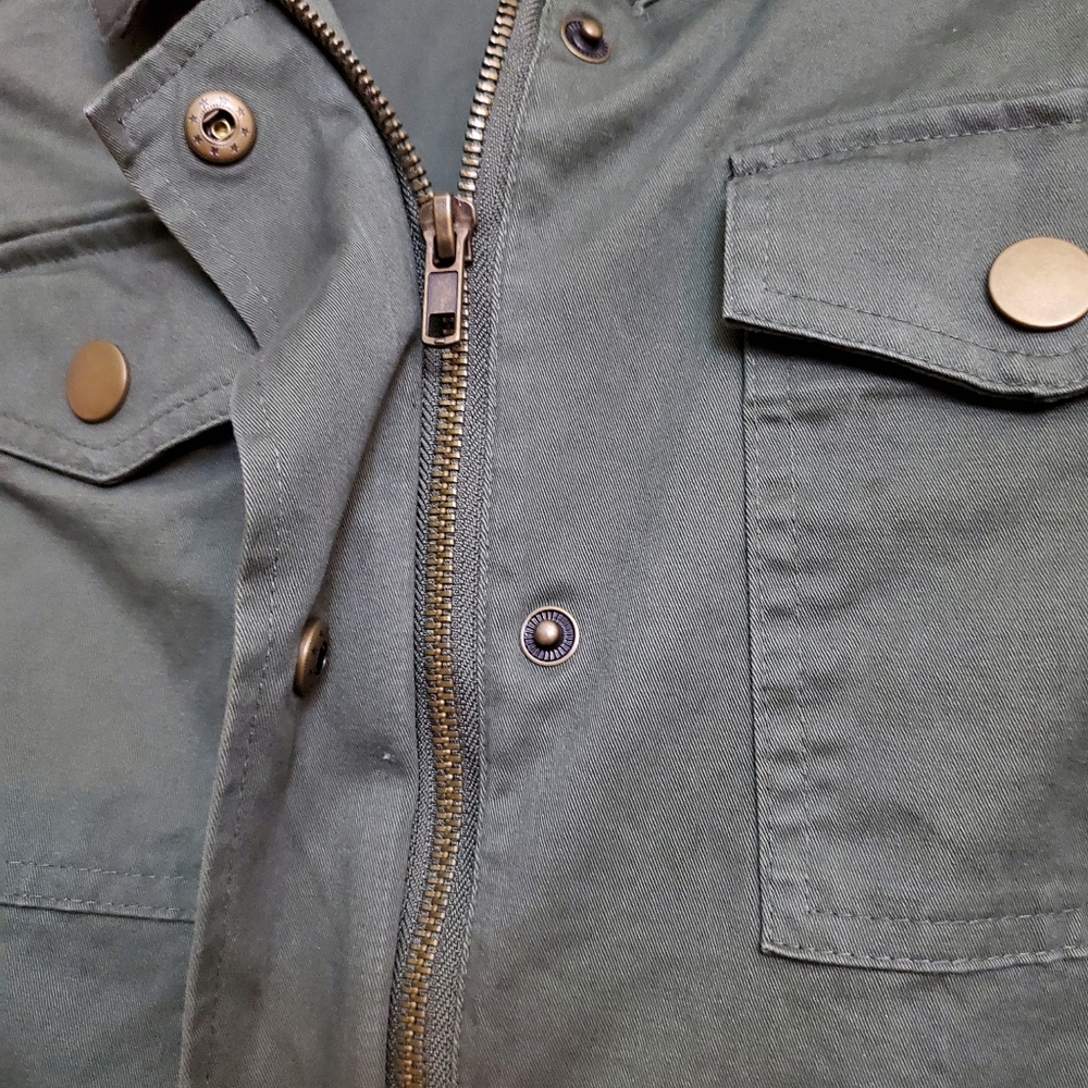 A New Day army green cargo dress or vest - Picture 4 of 8